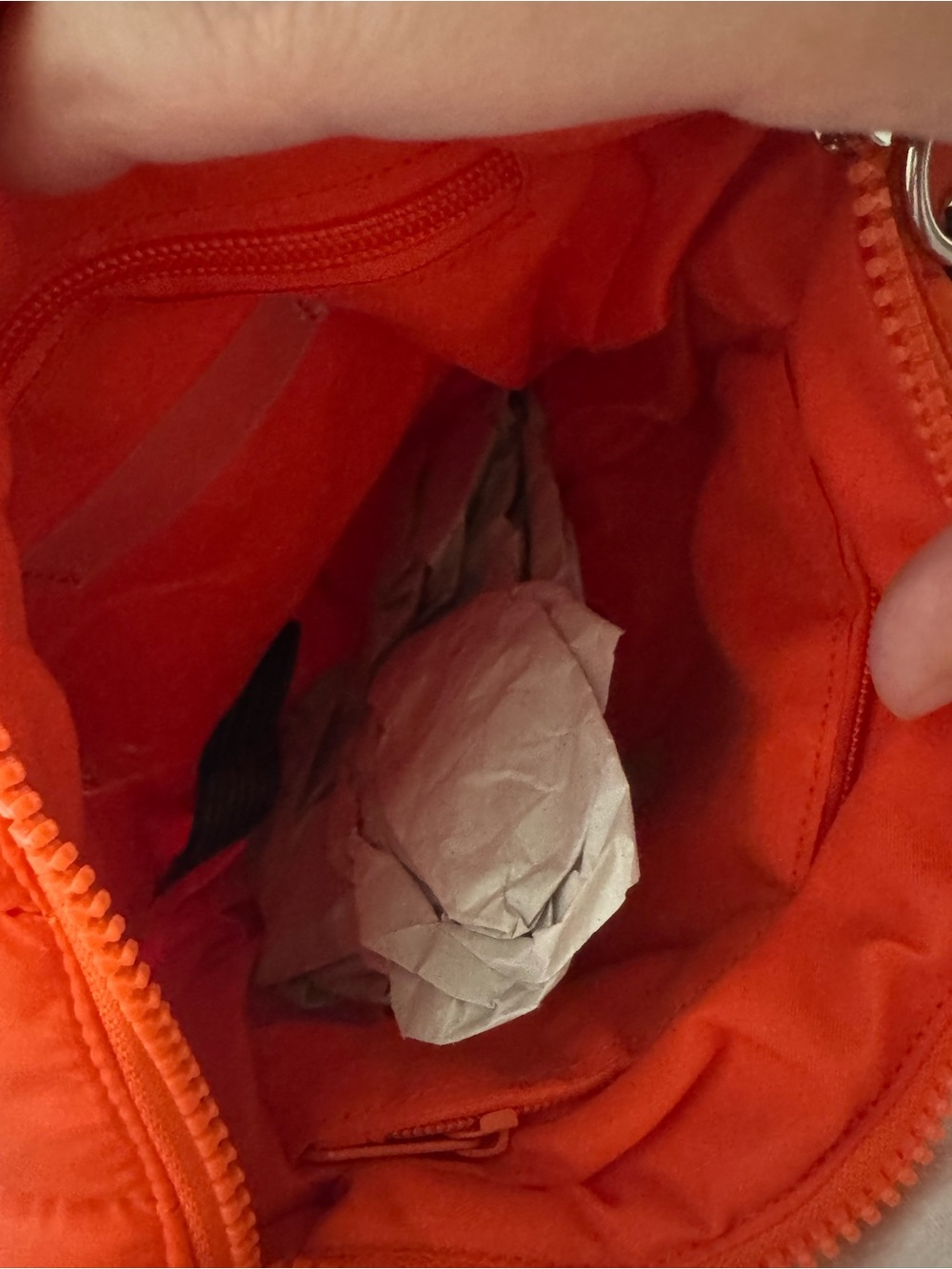 Free People Quilted Baby Carryall Sling Bag in Flame Orange - Picture 7 of 7